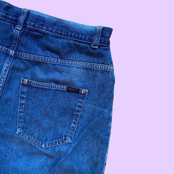 Vintage Y2K denim midi skirt with raw hem 🔥 - Picture 6 of 7